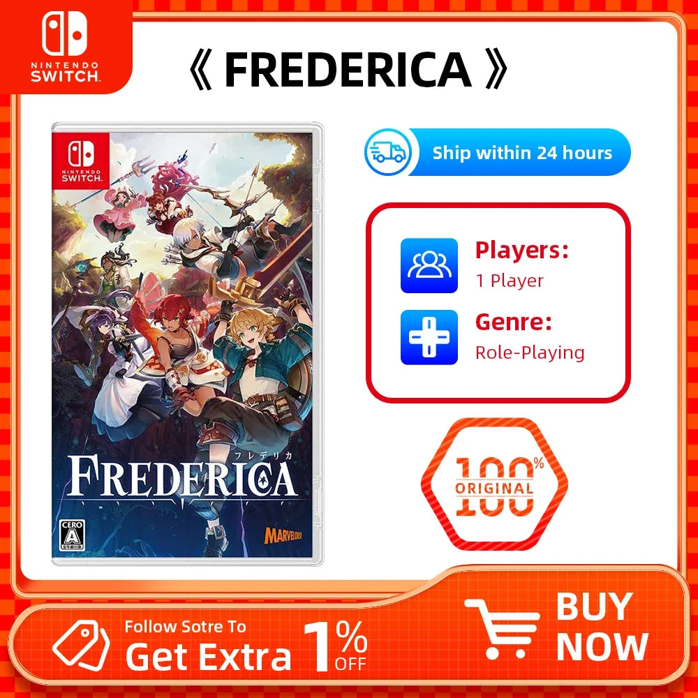 100% Original Nintendo Switch- Frederica - Support TV Tabletop and