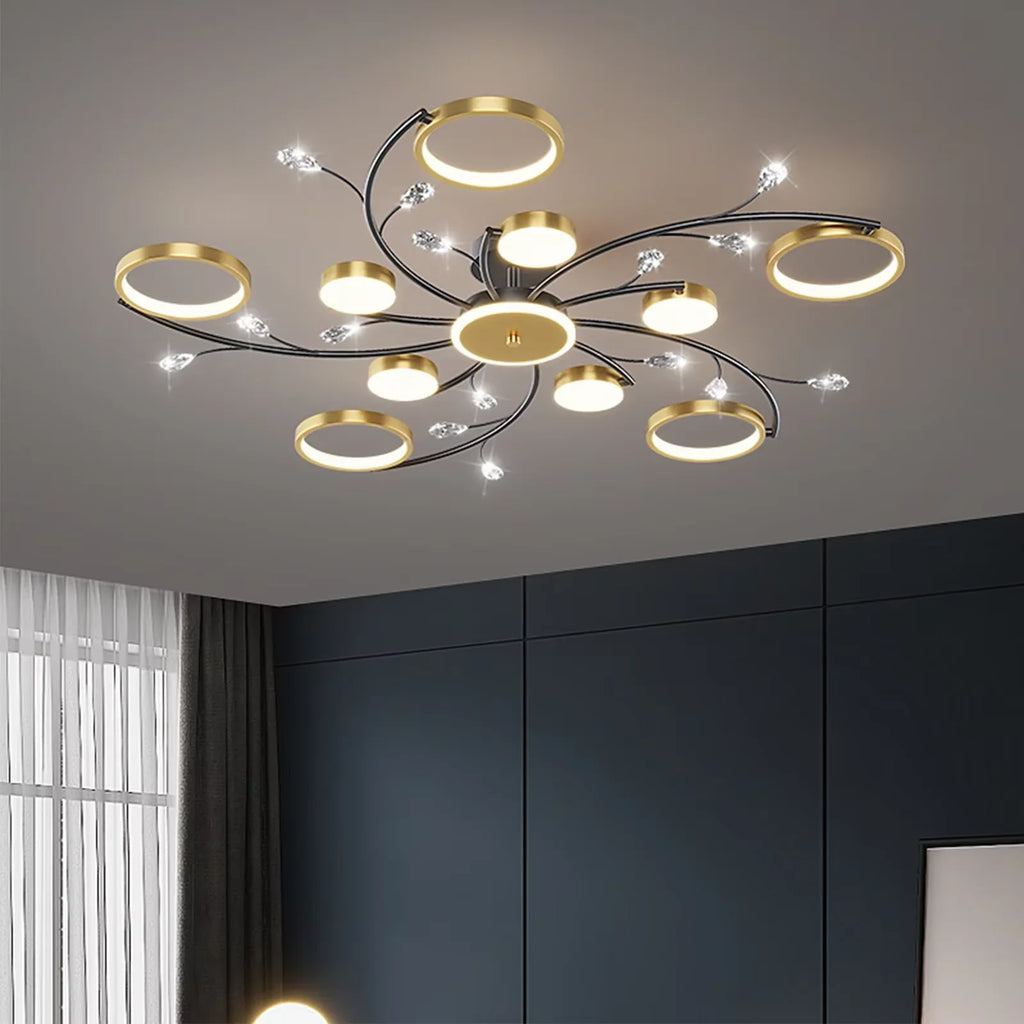 IRALAN Modern LED Chandeliert round chandelier Living room  lights smart remote control chandelier  room Interior Kitchen light