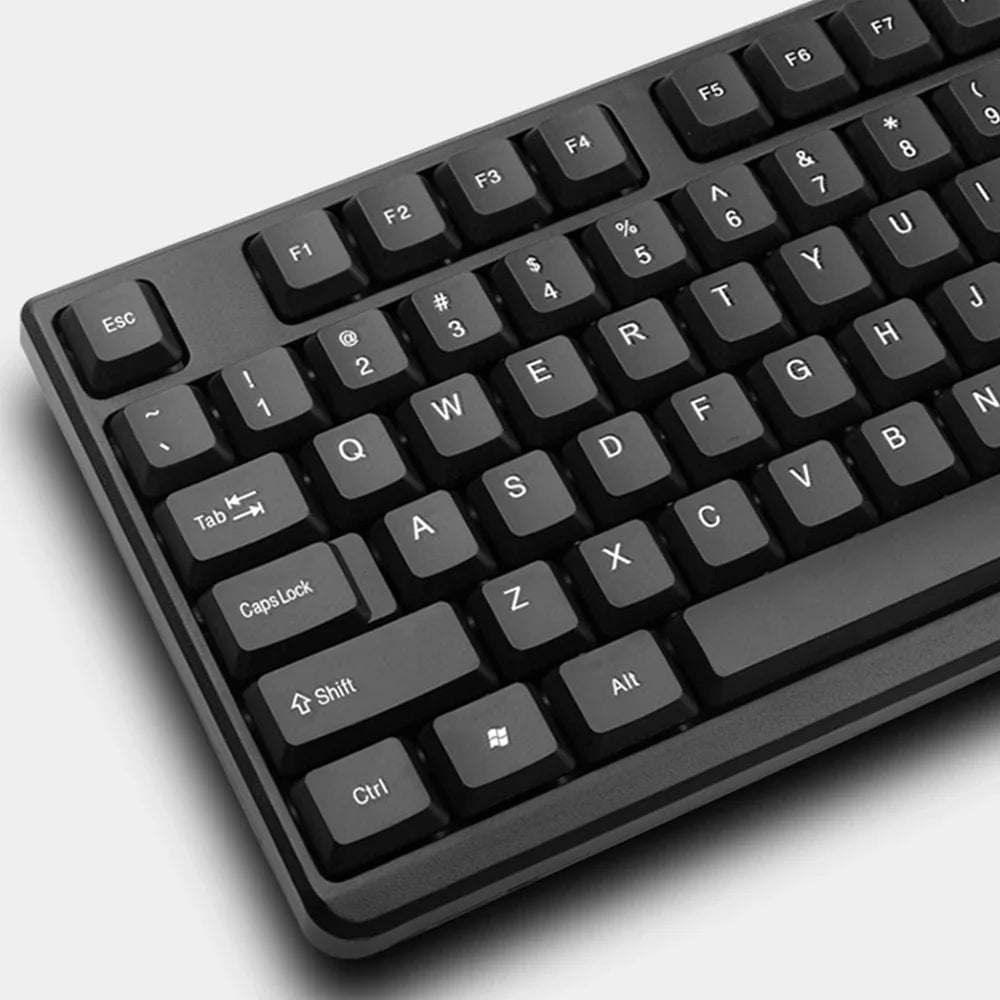 WYMECT™ Wired USB Keyboard & Mouse Set – Ergonomic, 1600 DPI, Waterproof, 1.3m Cable, Business, Office & Gaming, Computer & Laptop Ready | FlipStylez LLC®