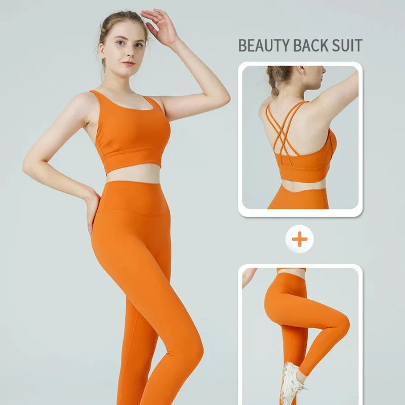 Push-Up Sports Bra & Leggings Suit