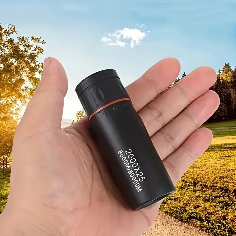 2000x25 HD Monocular Telescope, Compact Portable for Travel, Hiking