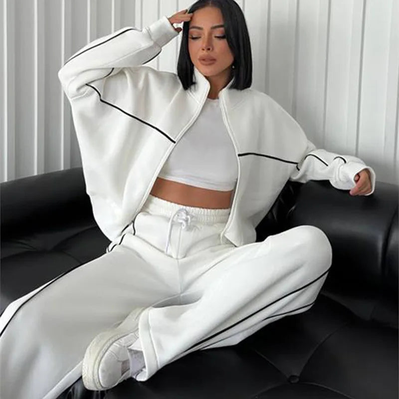 New Cross-Border European American Casual Set: Long-Sleeve
