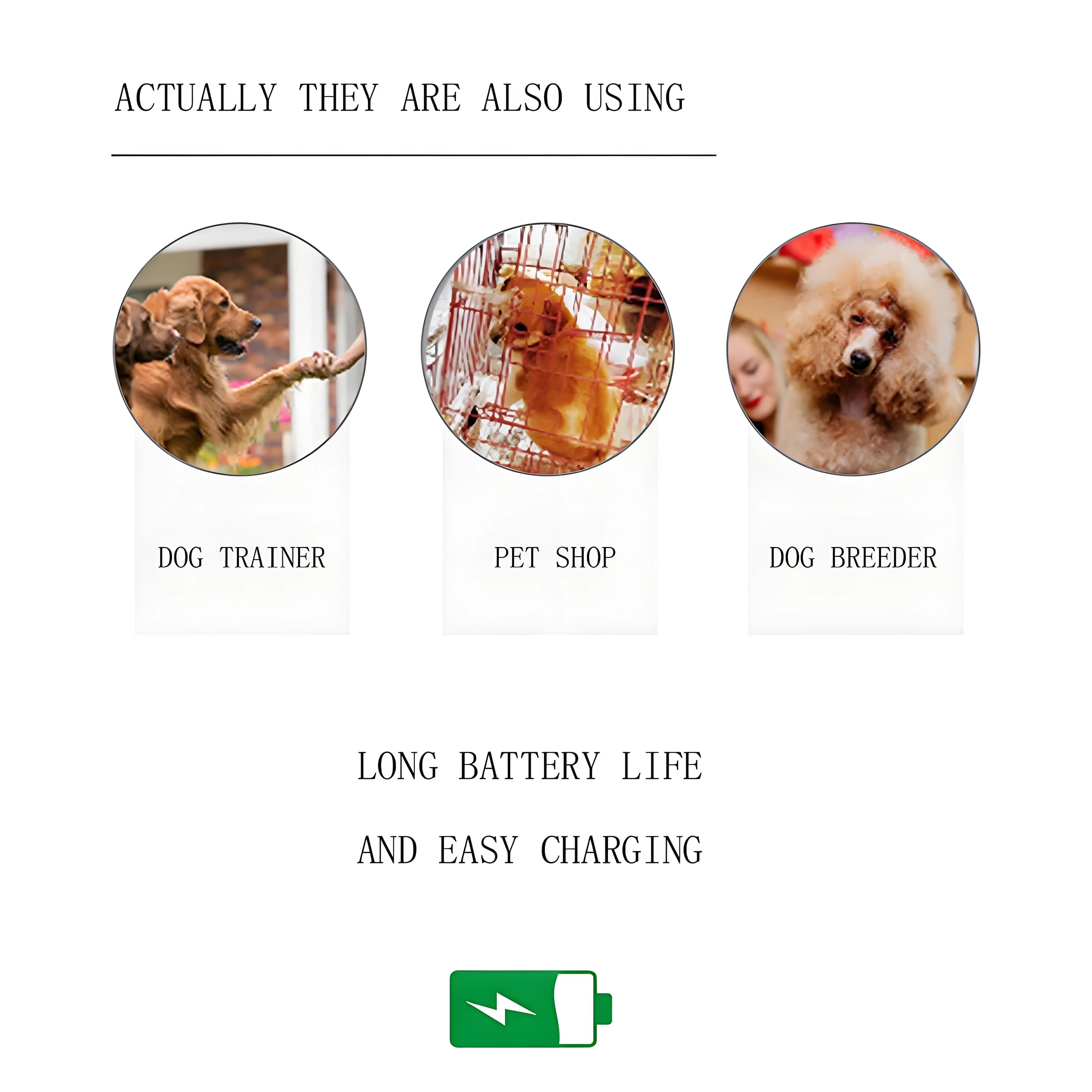 Dog Training Collar/Auto-barking Stopper 2 in 1 Function 500m Remote Control Range Waterproof Pet Electric Collar For Most Dogs