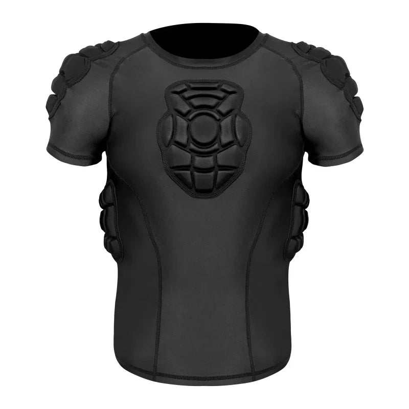 Impact Resistant Goalkeeper Clothing- Men's Compression Jersey & Shorts for Football Basketball Sports