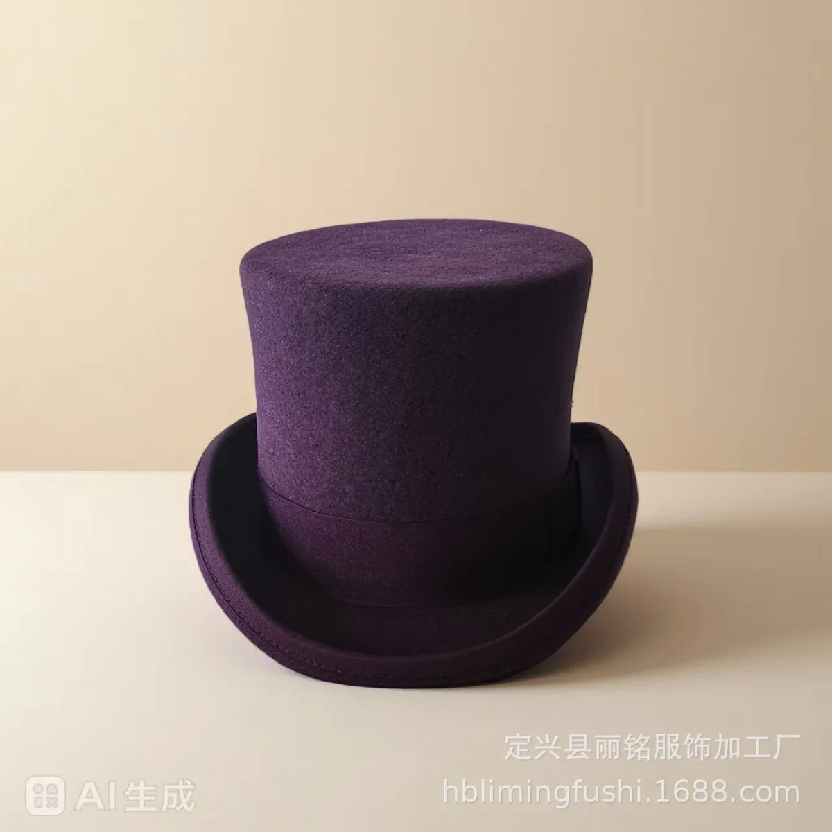 100% Wool Magic Top Hat & President Derby, Felt Jazz Cap & Equestrian