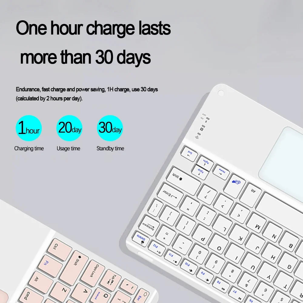 Touchpad Bluetooth Keyboard For Smart Phone PC Computer Laptop Wireless Keyboard  For iOS Android Windows for iPad Keyoboard