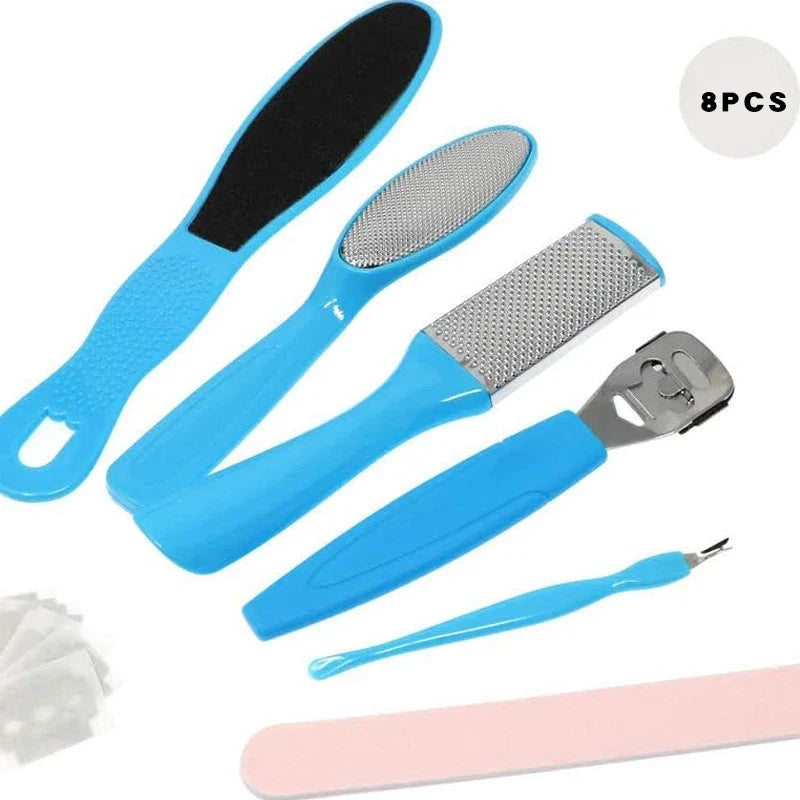 8 Piece Set Foot Octopus Fish Eye Exfoliating Heel Sharpener Heel
