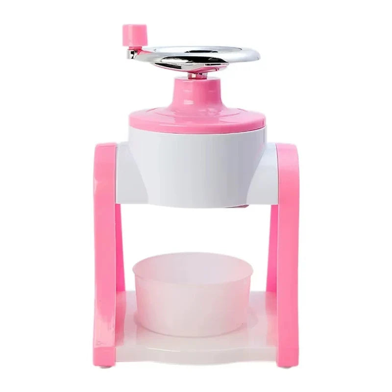 Hand Crank Ice Shaver Machine & Slushy Maker | Snow Cone Crusher with Durable ABS | Summer Parties, Home & Outdoor Use