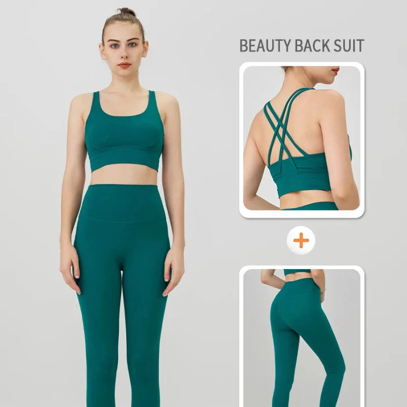 Push-Up Sports Bra & Leggings Suit