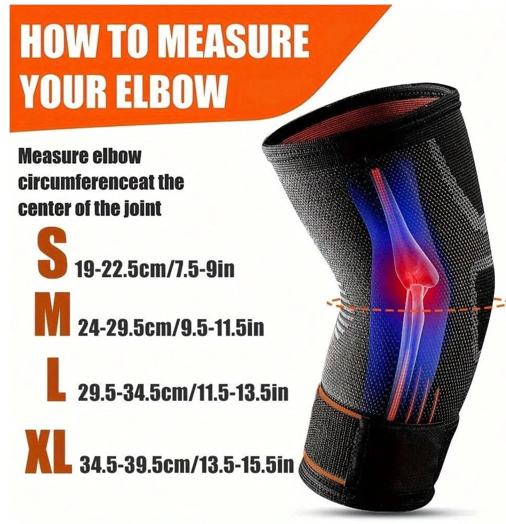 1pc/2pcs Nylon Elbow Compression Sleeve, Elastic Tennis Elbow Braces For Tendonitis, Arm Supports Golfer Elbow Support