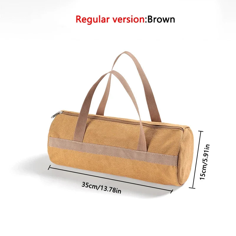 Camping Tools Storage Bag Large Capacity Cylinder Tent Stake Bag
