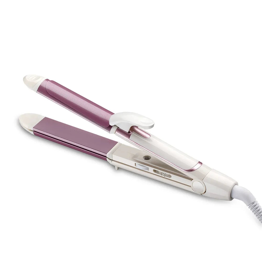 3 in 1 Hair Straightener Curling Iron Multifunction Corrugated Flat