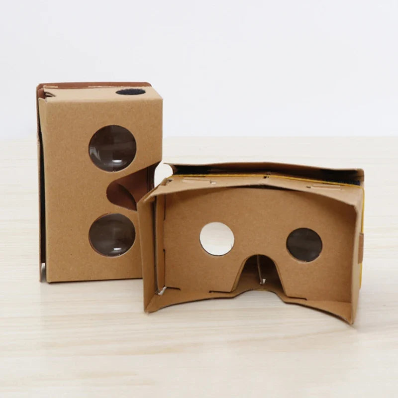1Set Cardboard 3D Virtual Reality Glasses For Android or Phone NEW Model DIY Transform Your Device Into a Big Screen.