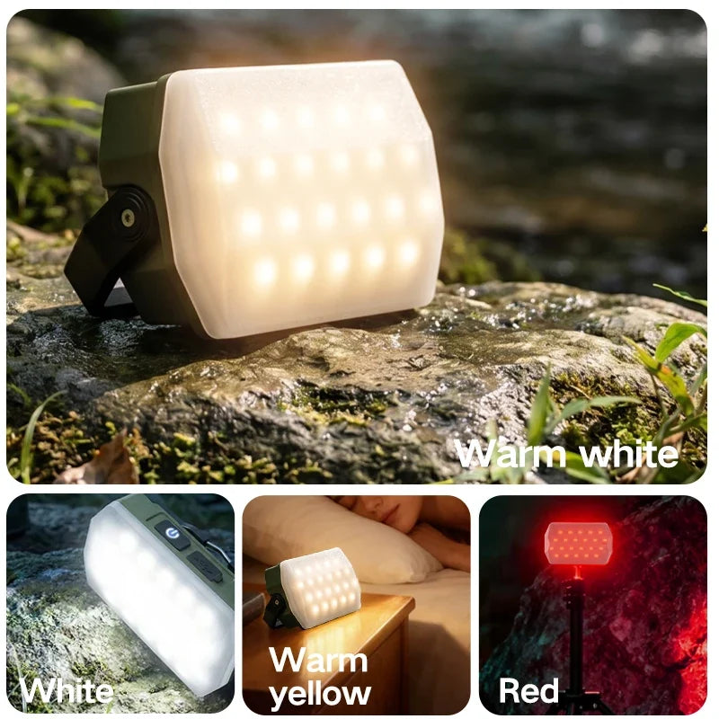 Outdoor Camping Lights, Portable Camping Tents, Camping Atmosphere Hanging Lights, Long-Lasting Rechargeable Lighting Fixtures