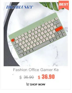 DIGIBLUSKY HW256™ Wireless Keyboard & Mouse Set – Ultra Slim, Scissor Keys, 1200 DPI, Multimedia, Ergonomic, Keypad Only & Full Suit, Pink, Green, White & Black | FlipStylez LLC®