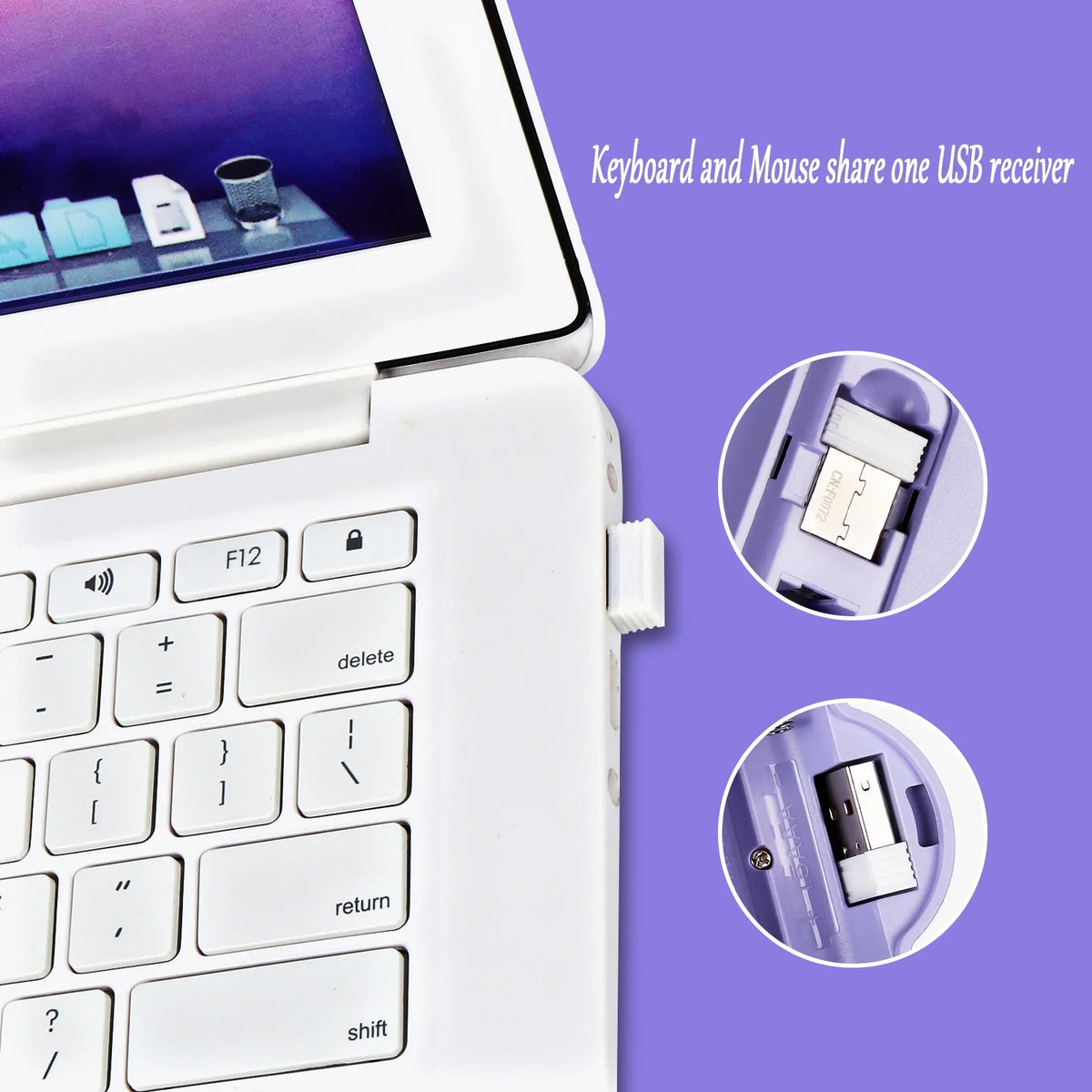 CHYI™ Fashion Wireless Keyboard & Mouse Combo – Silent, Ergonomic, 2.4GHz, Pink, Purple & More | FlipStylez LLC®