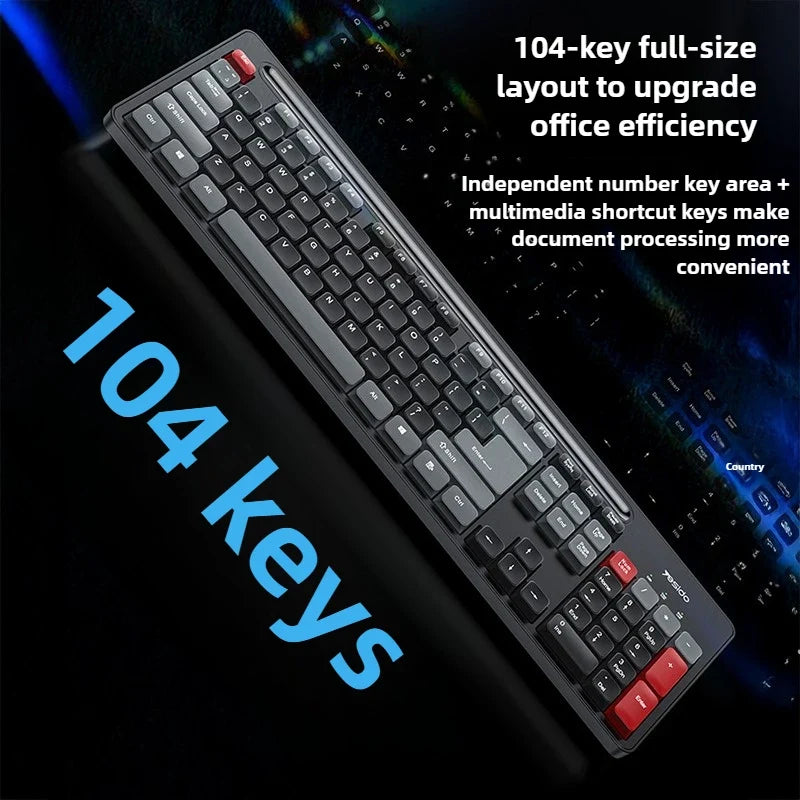 Hot Selling USB Keyboard and Mouse Sets Silent Commercial & Home Wireless Keyboard and Mouse for Desktop Computers and Laptops