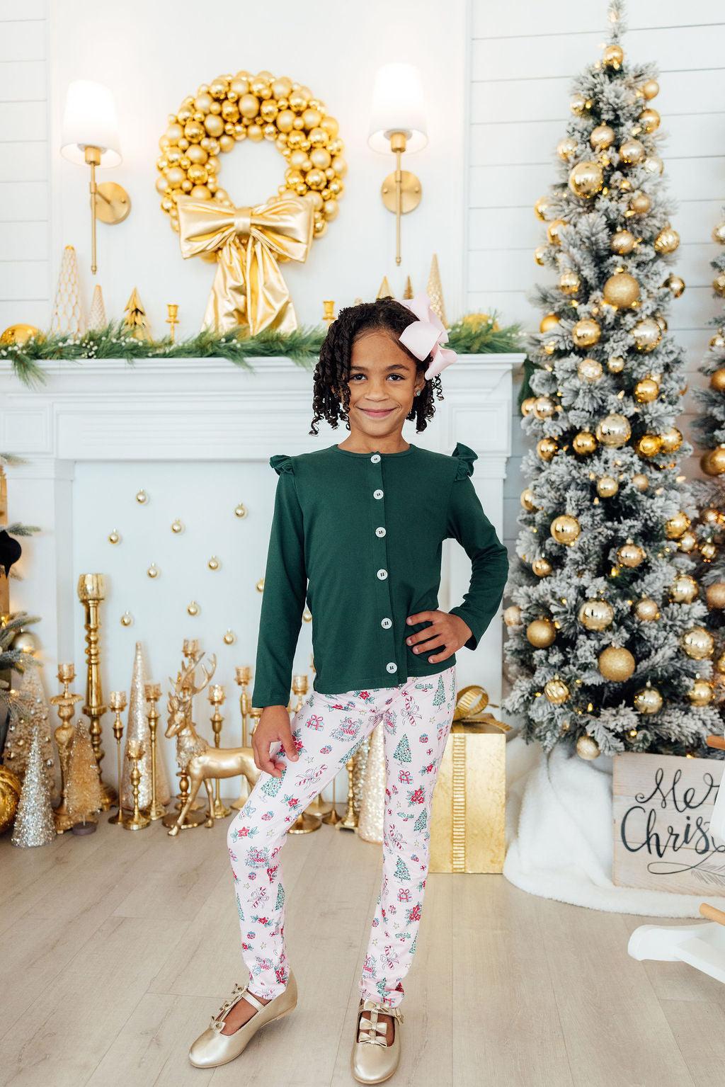 Spruce Ruffle Cardigan