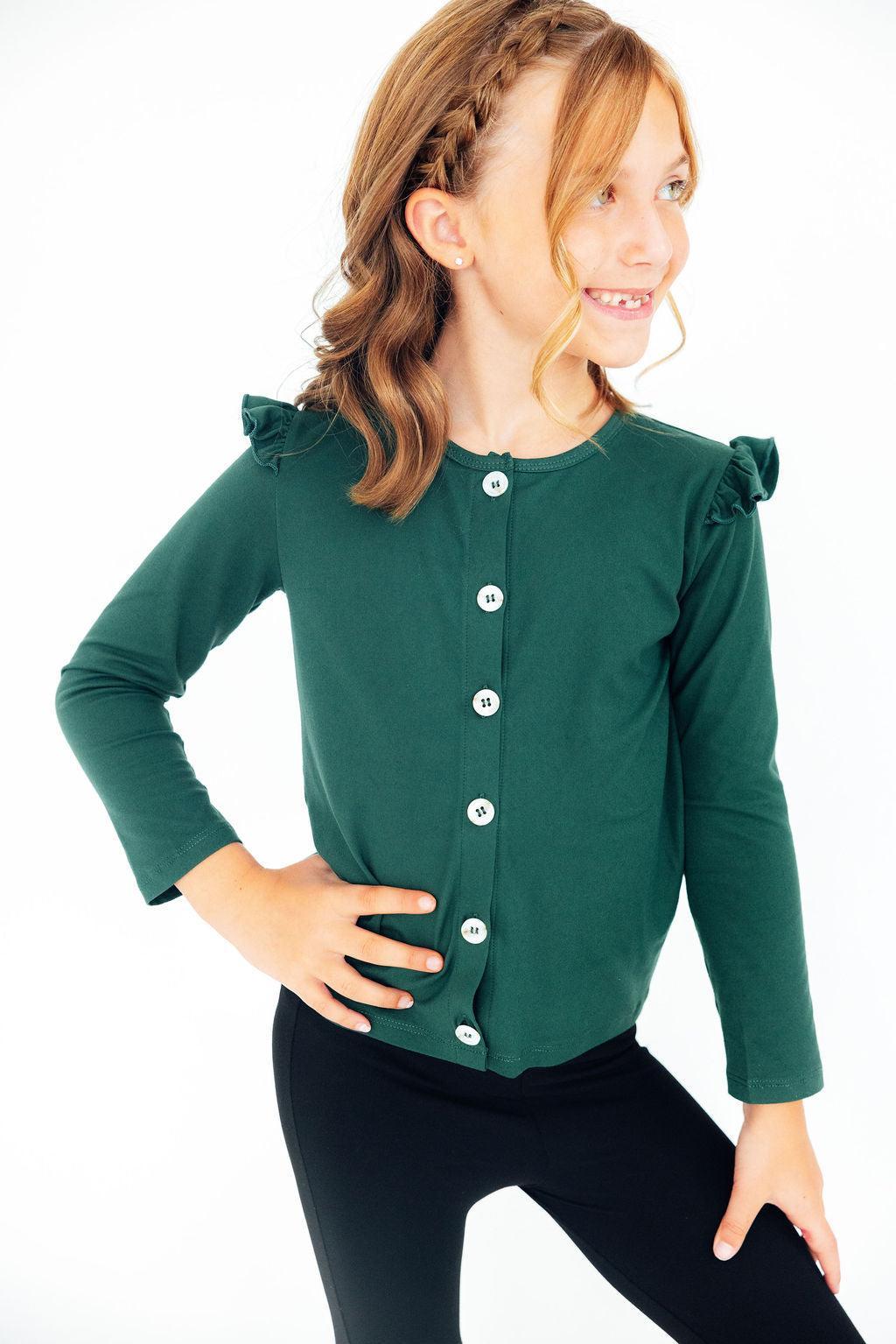 Spruce Ruffle Cardigan