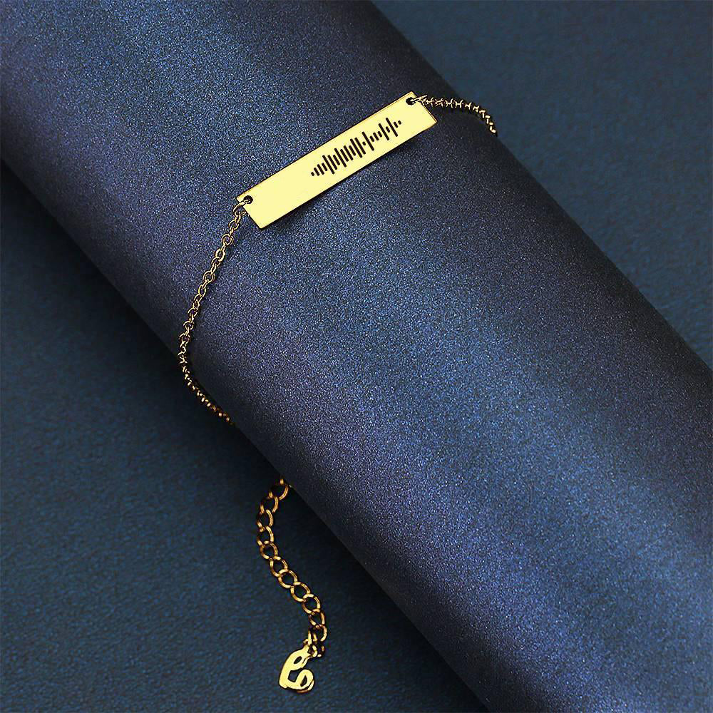 🎵✨ Scannable Music Code Bar Anklet – Wear Your Favorite Song!🎵✨