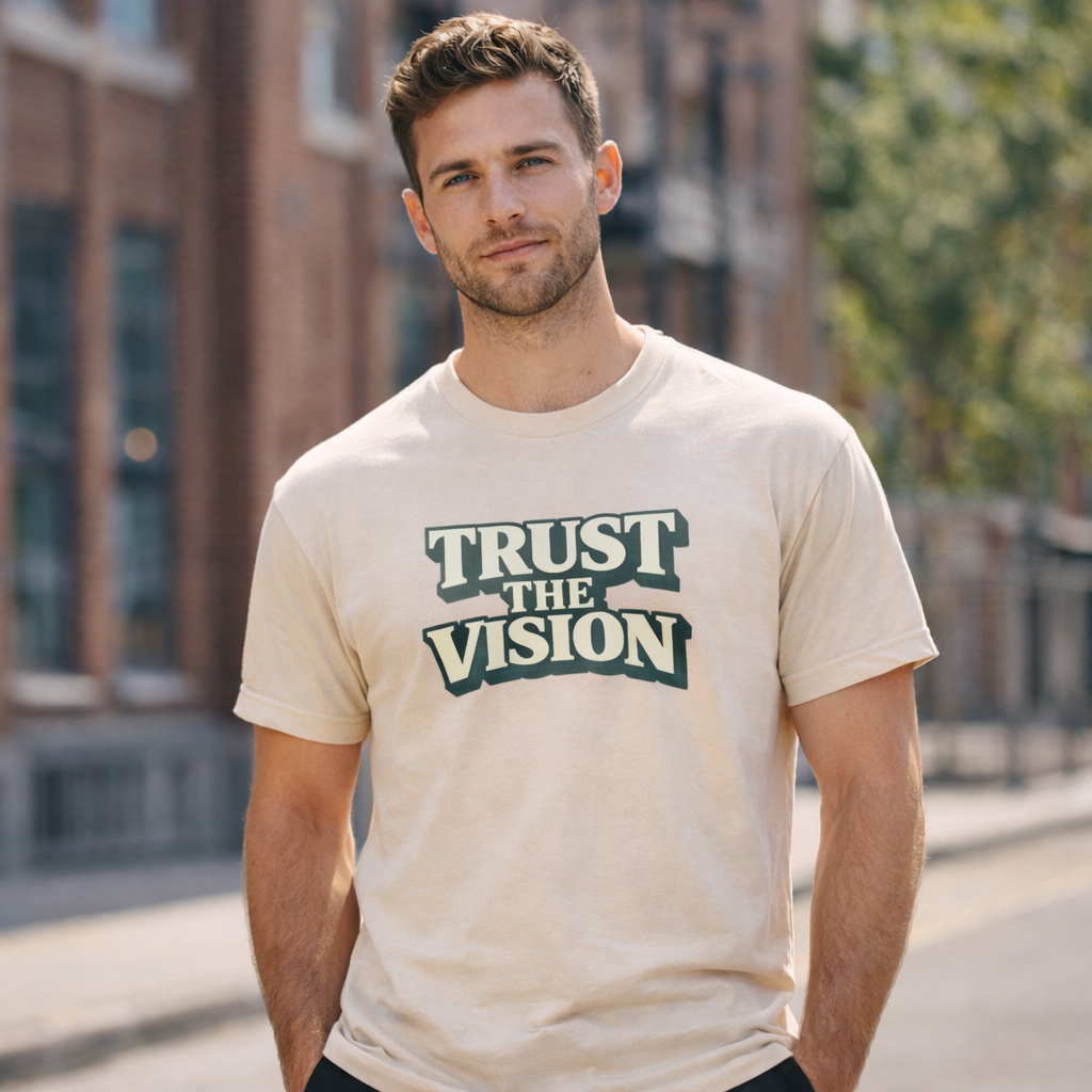 Trust The Vision T-Shirt – Premium Cotton Graphic Tee for Purpose-Driven Style