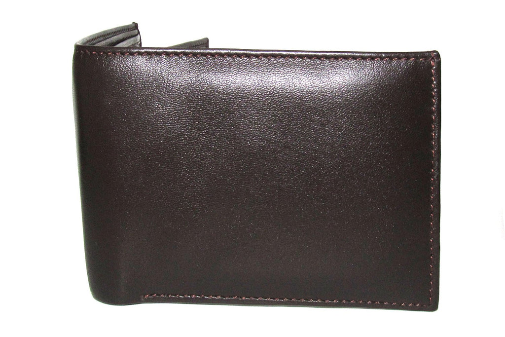 Sakkas Men's Bi-Fold Leather Wallet with 6 Card Slots/2 Coin Pkts with Gift bag