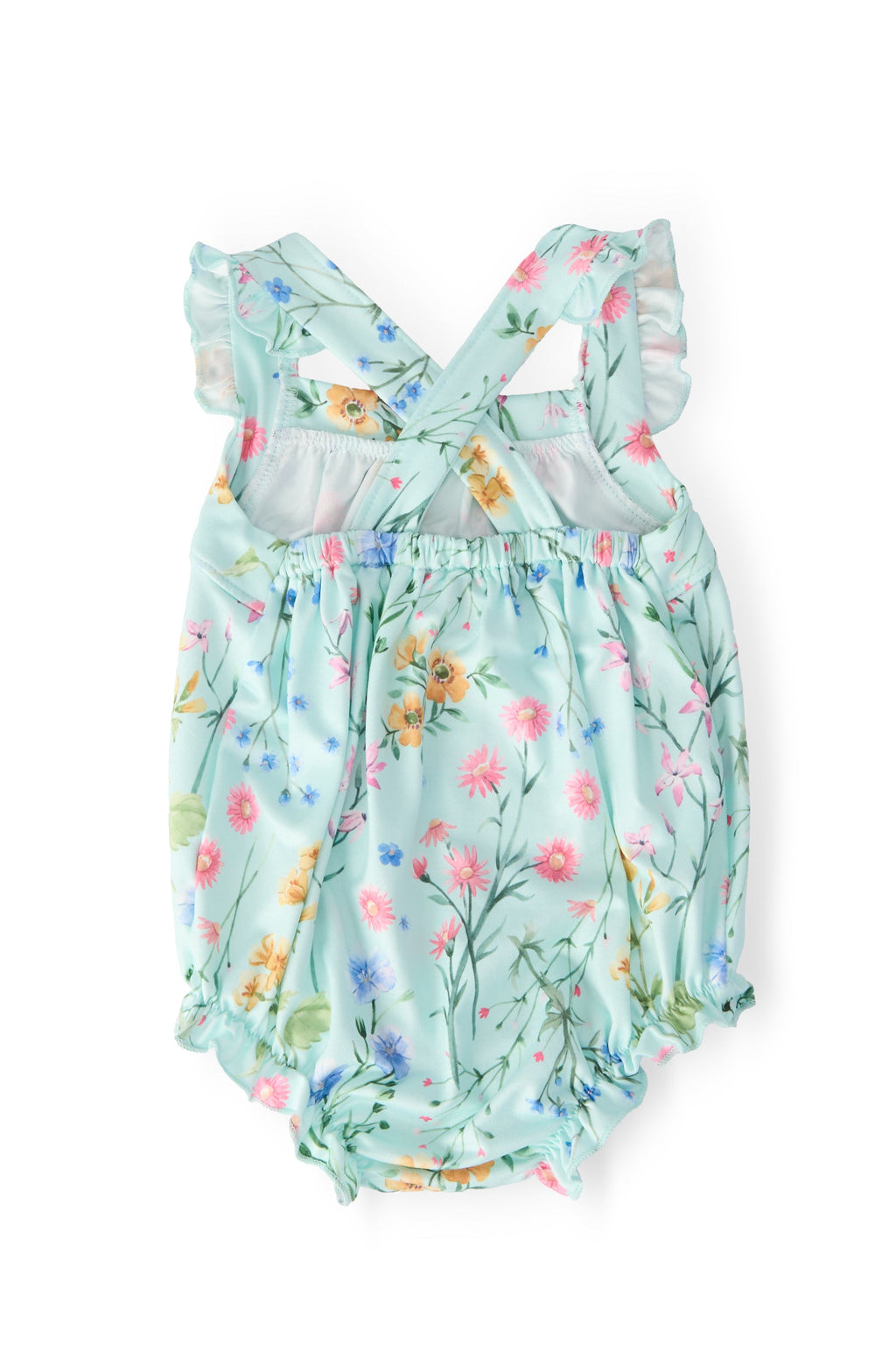 Wild Woods Ruffle Cross Back Romper