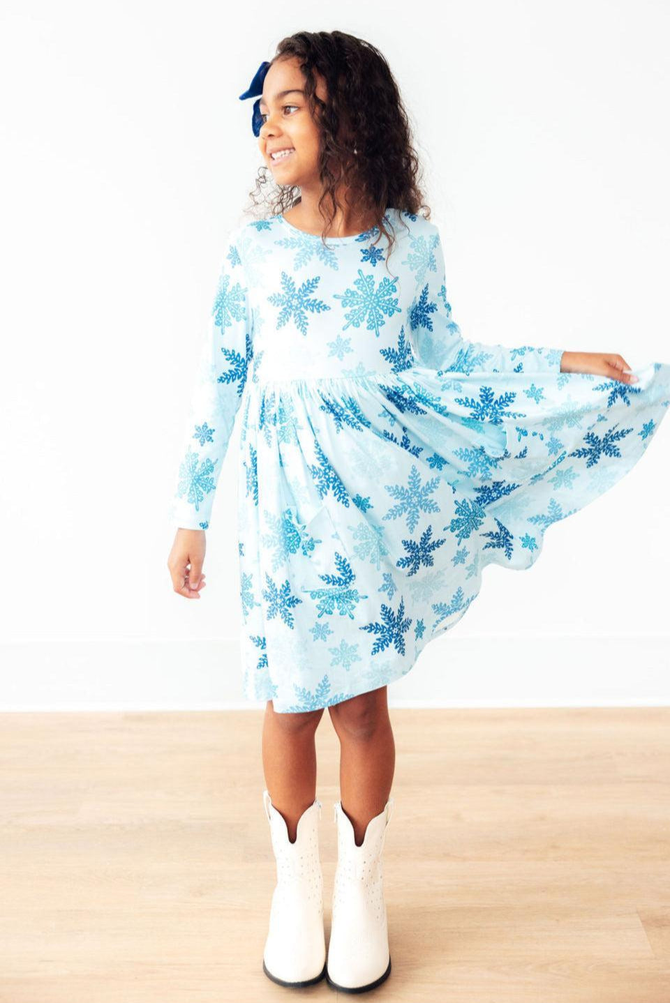 Winter Wonderland L/S Pocket Twirl Dress