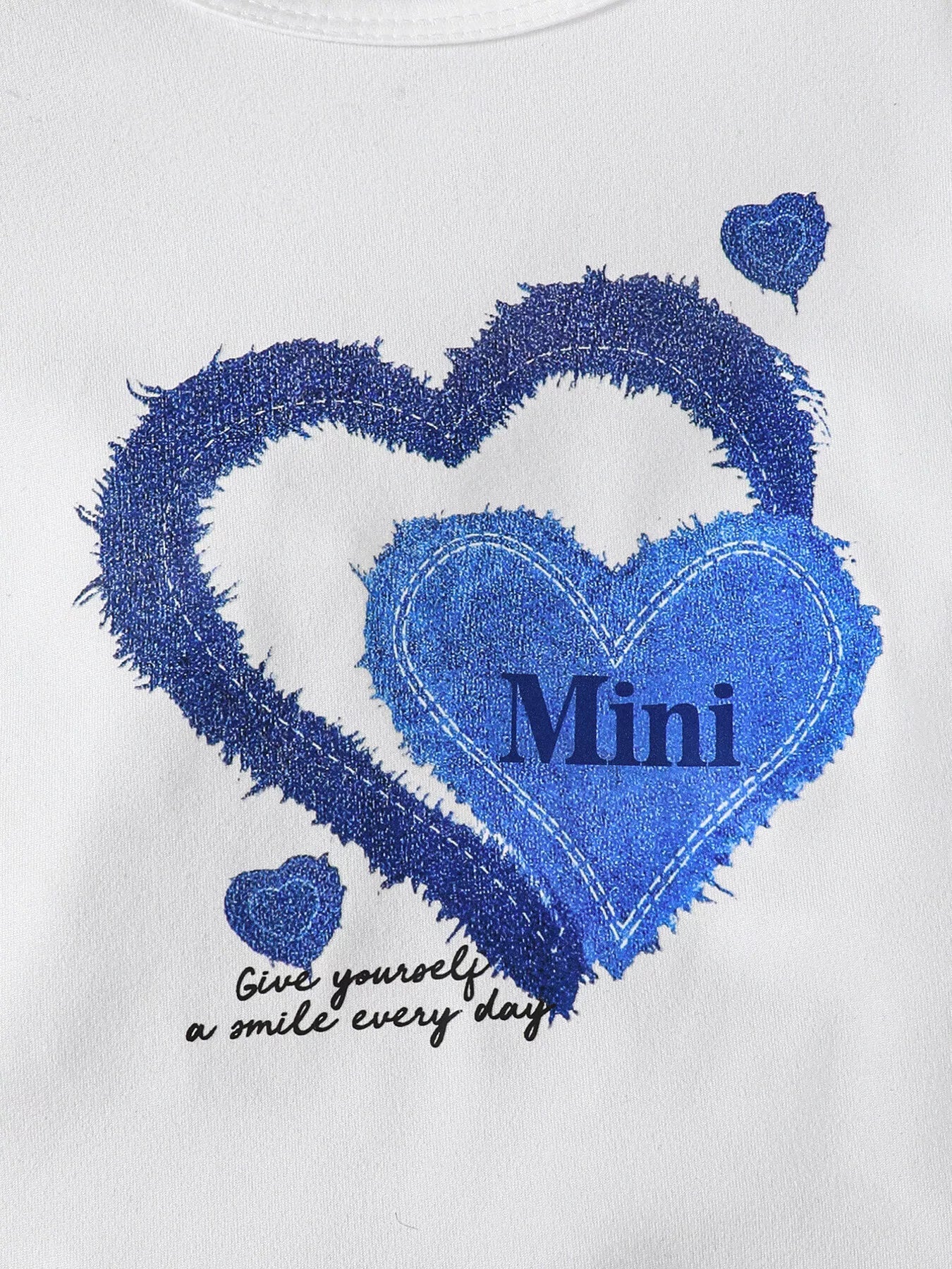 Children's Heart Print Casual Kids Set