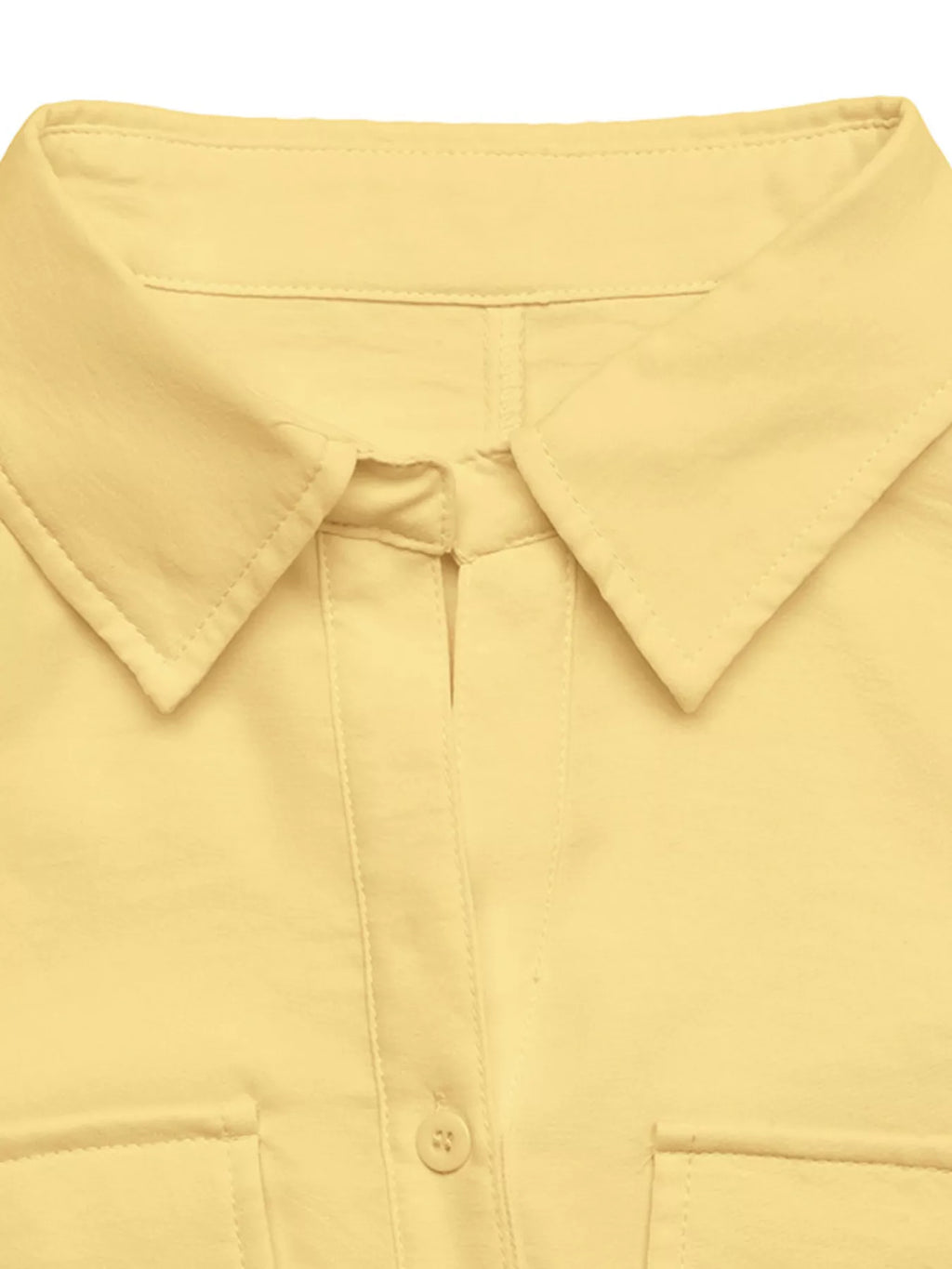 Button Front Sleeveless Blouse