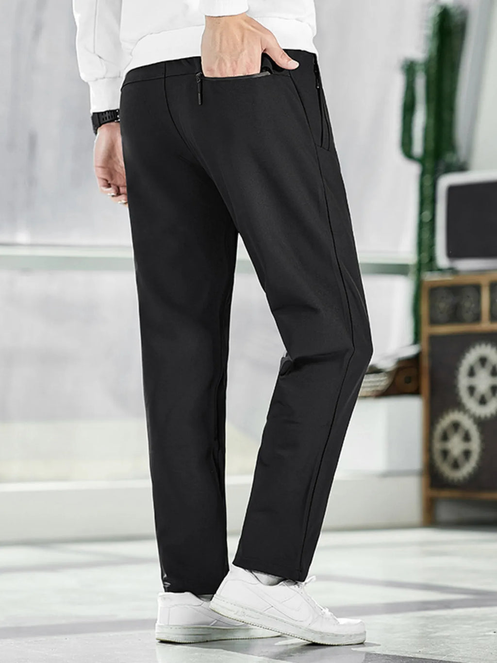 Men's Plus Size Lightweight Wide Leg Pants