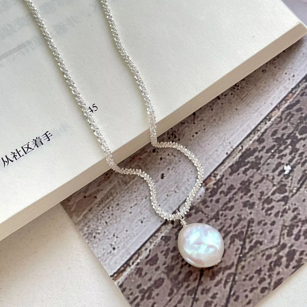 925 Sterling Silver Pearl Necklace
