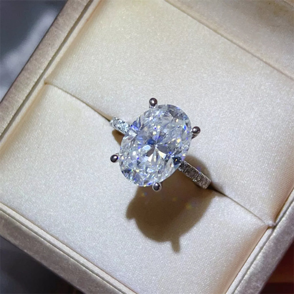 8 Carat Moissanite 925 Sterling Silver Ring