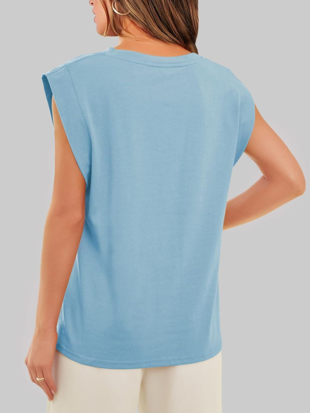 Solid Color Round Neck Tank