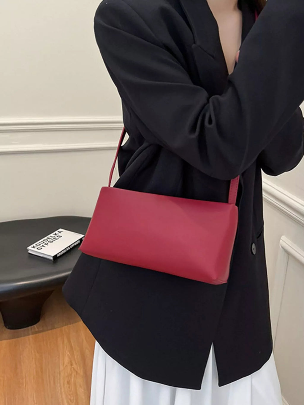 Leather Rectangular Shoulder Bag