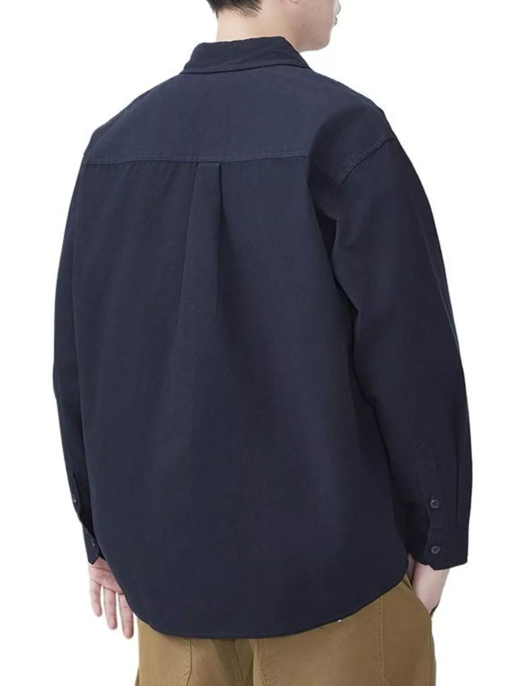 Men's Plus Size Button Up Long Sleeve Shirt