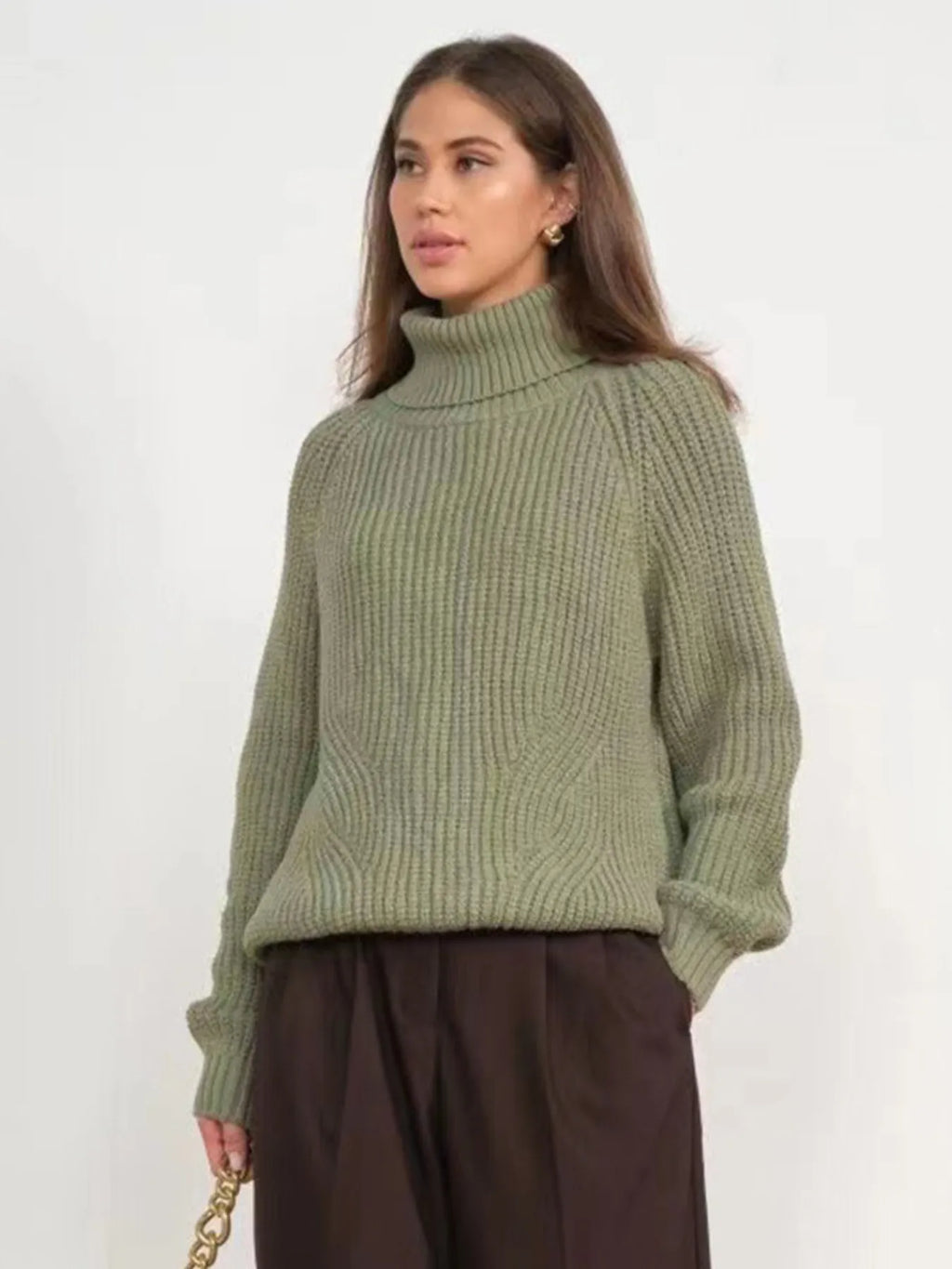 Turtleneck Long Sleeve Sweater