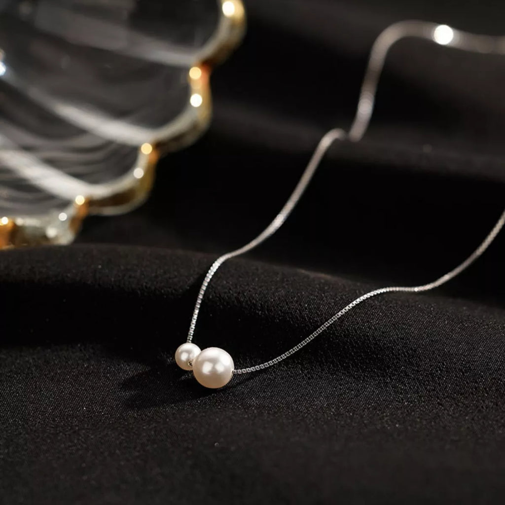 925 Sterling Silver Pearl Necklace