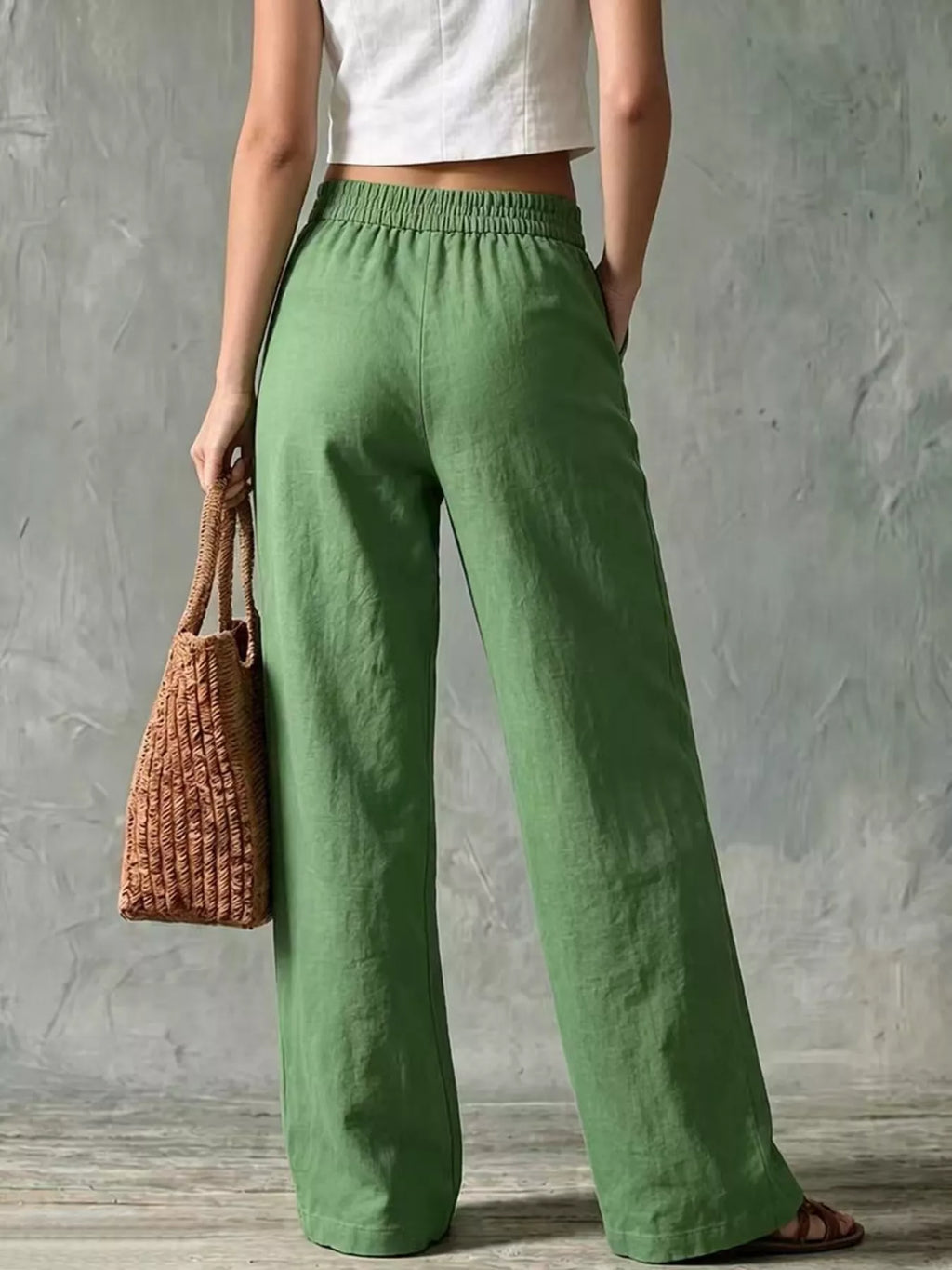 Full Size Wide Leg Pants Plus Size