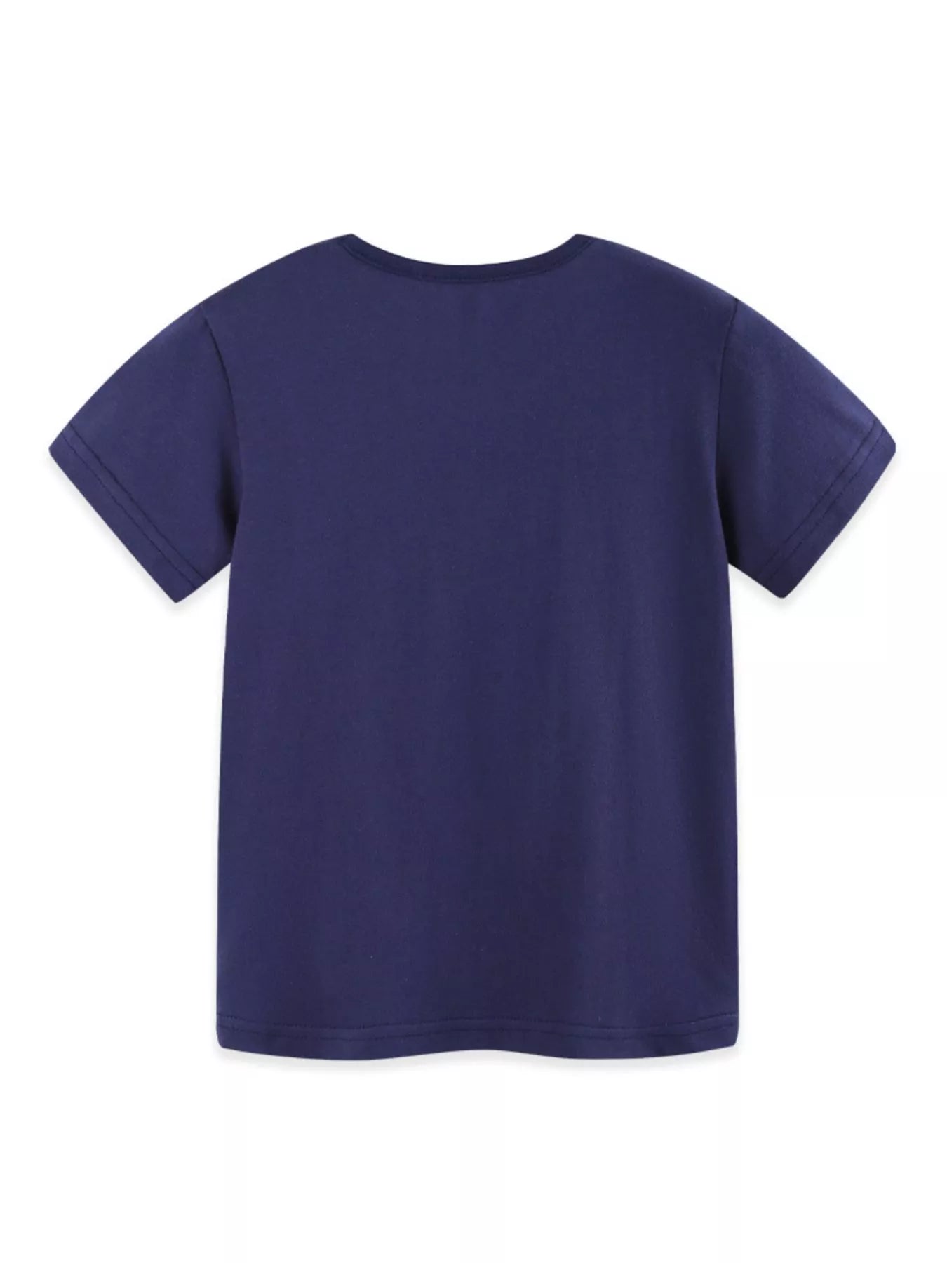 Children's Apple Embroidered Short Sleeve T-Shirt