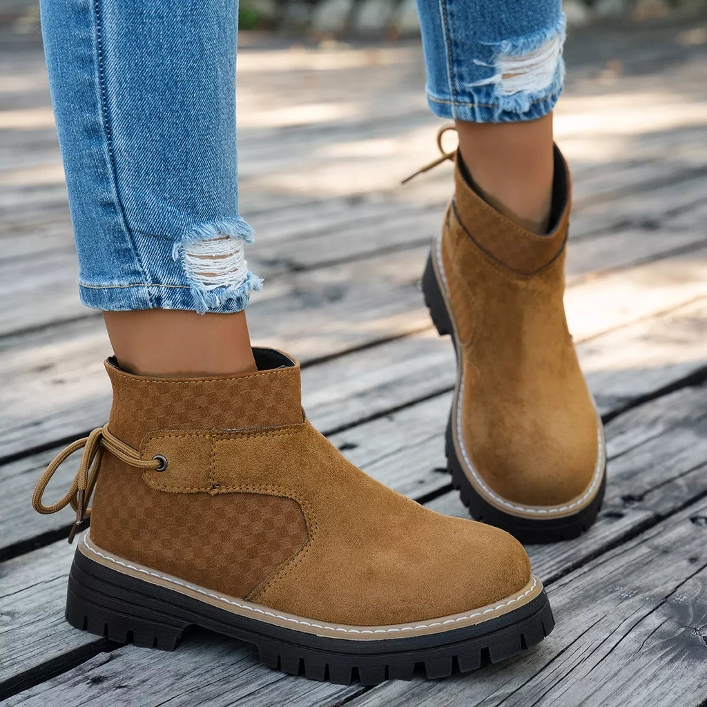 Block Heel Ankle Boots