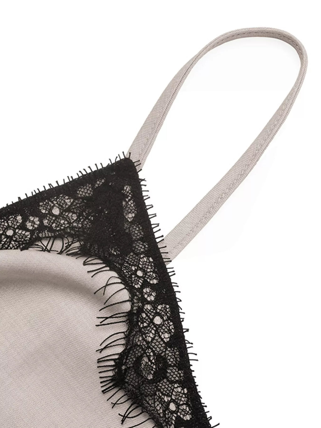 Lace Trim Twist Front Cami