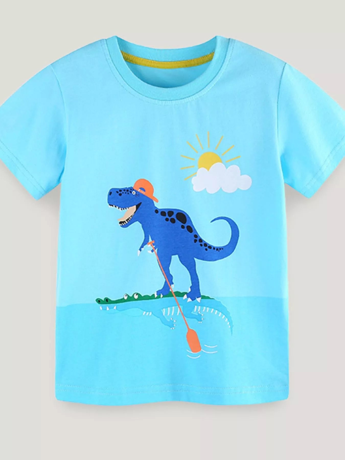 Children's Dinosaur Graphic Short Sleeve T-Shirt