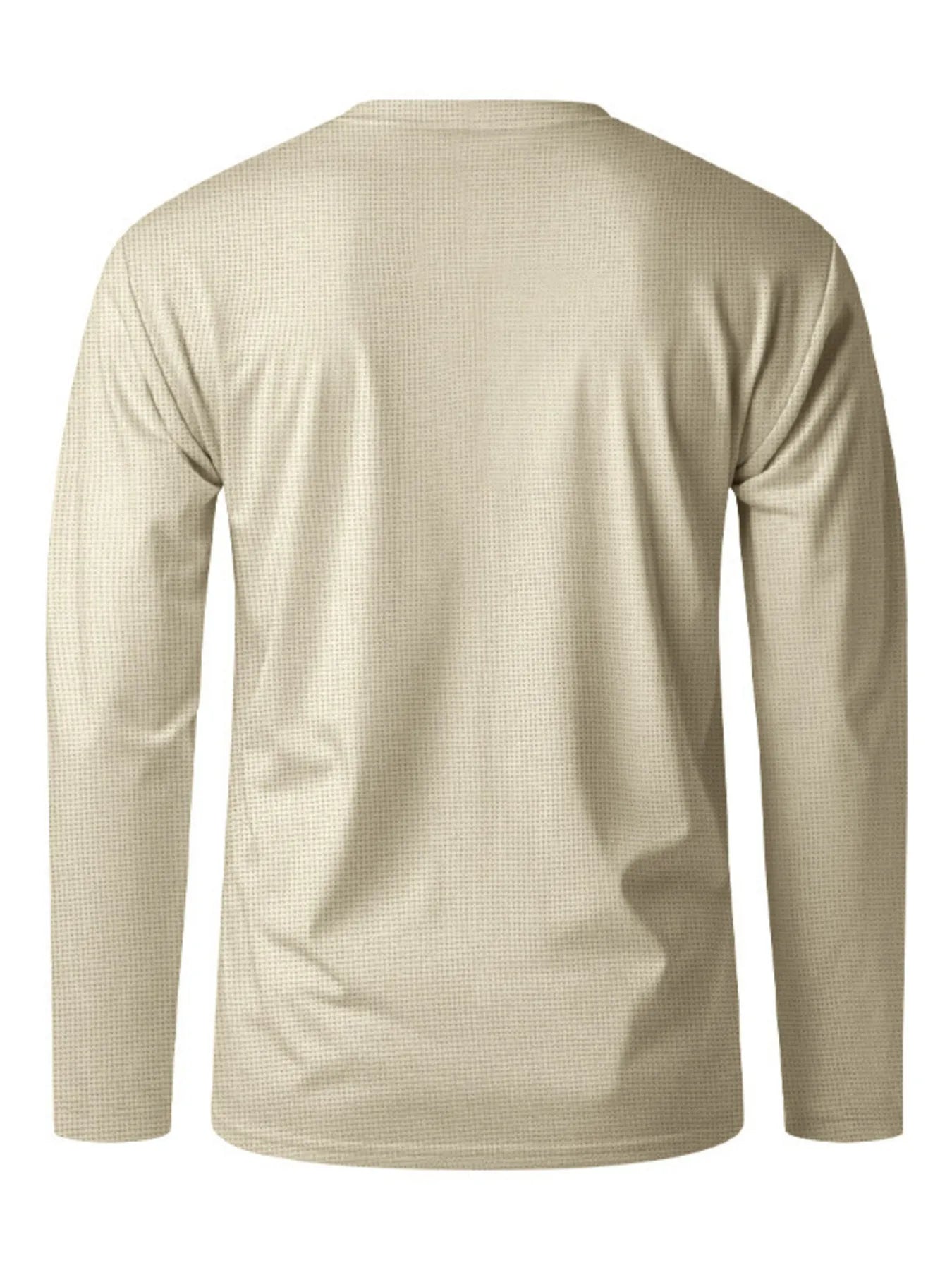 Men's Full Size Button Detail Long Sleeve T-Shirt Plus Size