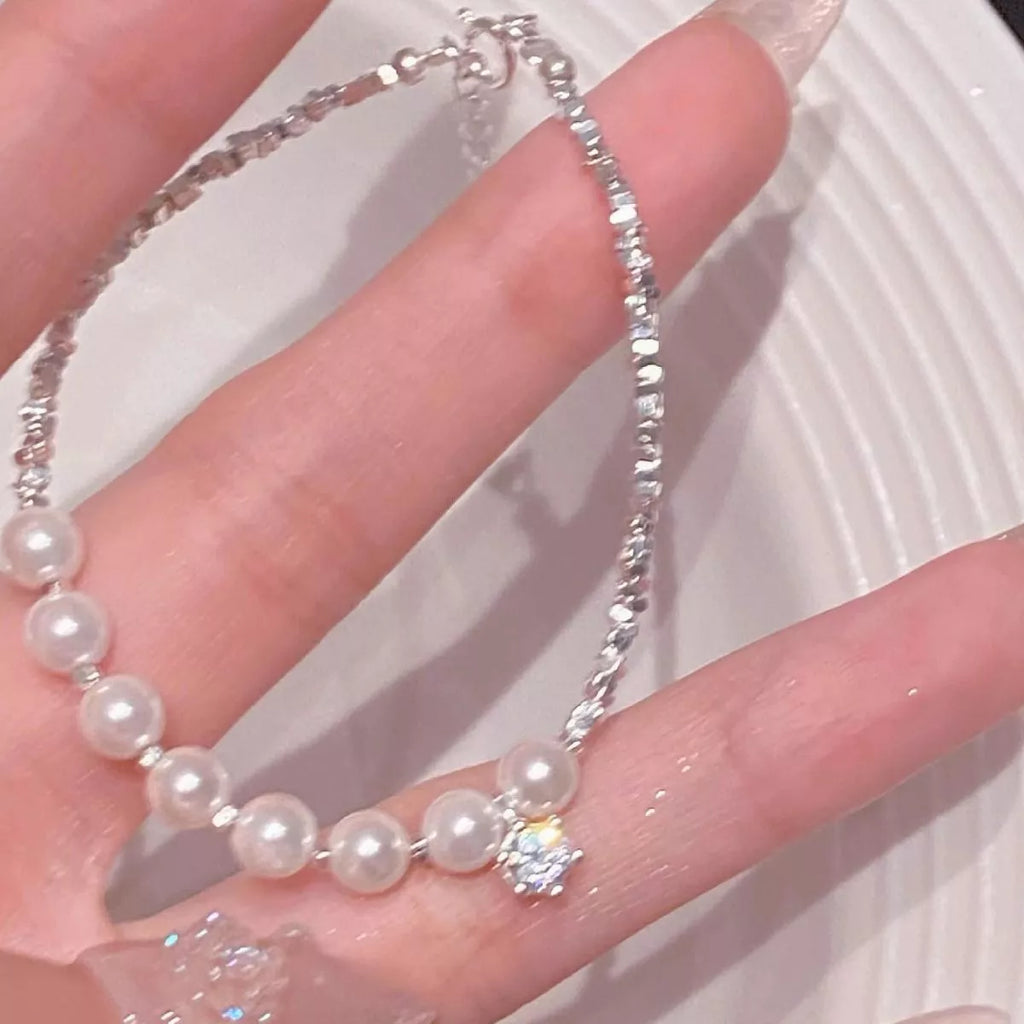 925 Sterling Silver Pearl Bracelet