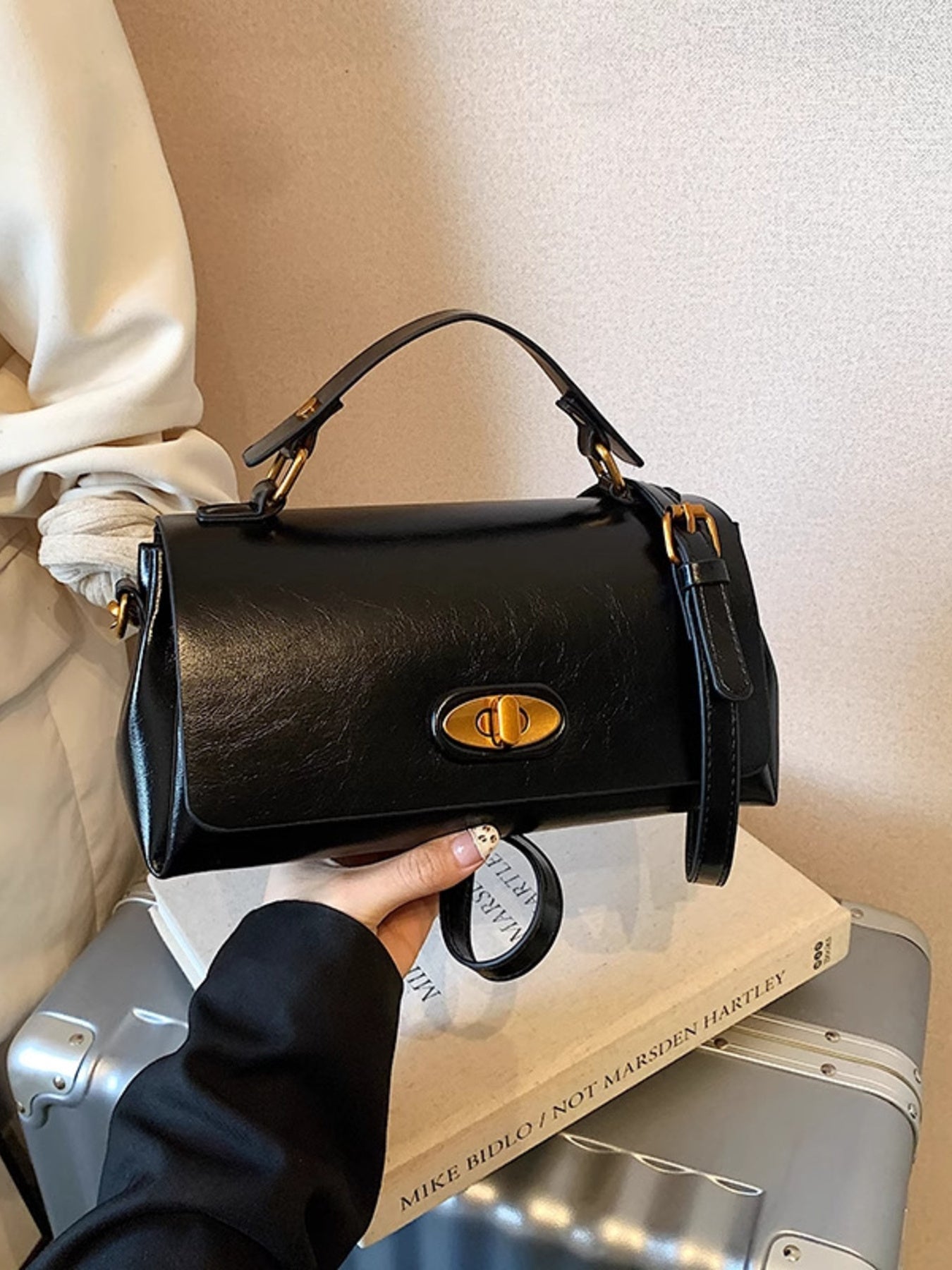 Flap Leather Shoulder Bag