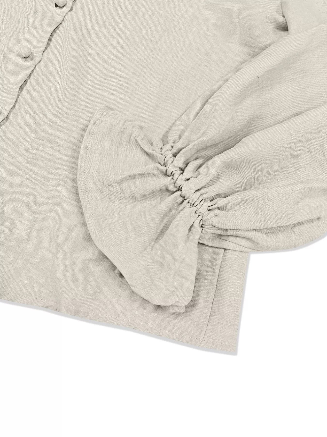 Ruffle Sleeve Shirt and Pants Set