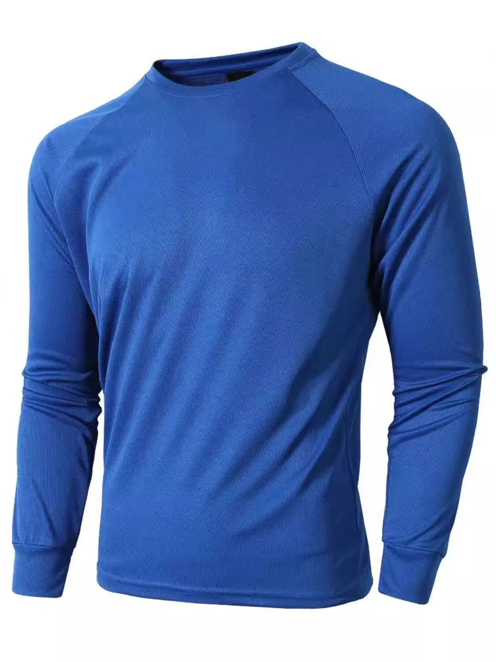 Men's Plus Size Round Neck Long Sleeve T-Shirt