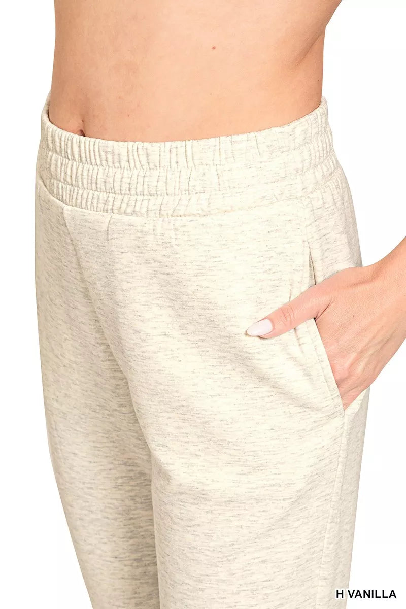 Zenana Scuba Capri Sweatpants with Pocket
