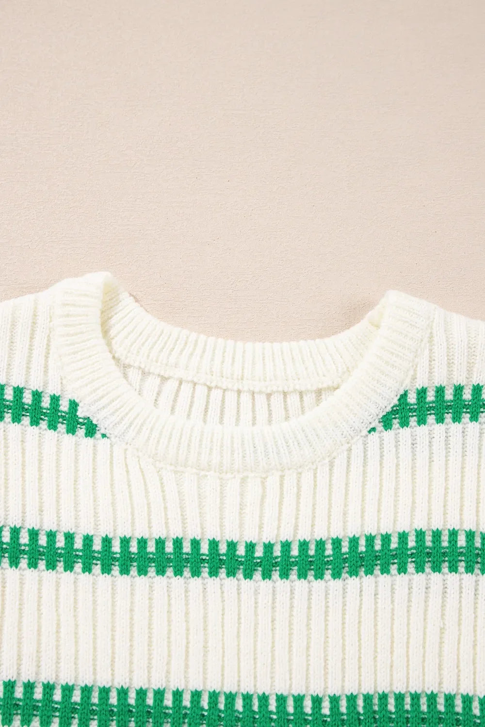 Striped Round Neck Sweater Vest